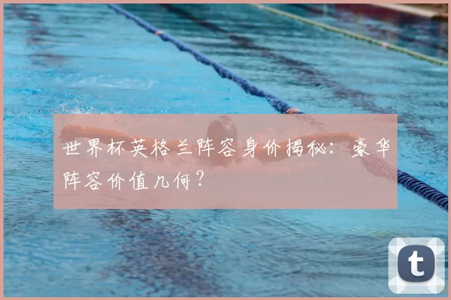 世界杯英格兰阵容身价揭秘：豪华阵容价值几何？