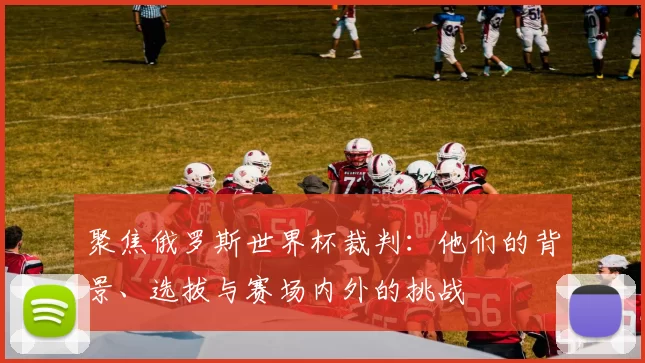 聚焦俄罗斯世界杯裁判:他们的背景、选拔与赛场内外的挑战